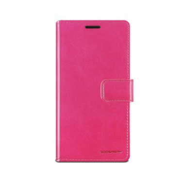 Samsung Galaxy S22 Ultra Compatible Case Cover With Premium Blue Moon Diary - HotPink